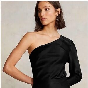 Ralph Lauren Black One-Shoulder Dress